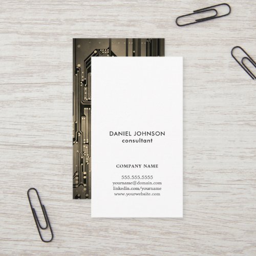 Professional Elegant Circuit Board Consultant Business Card