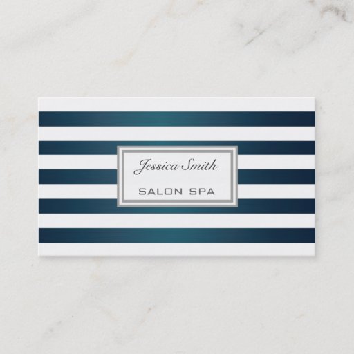 Customizable Professional elegant classy chic metal stripes business card template