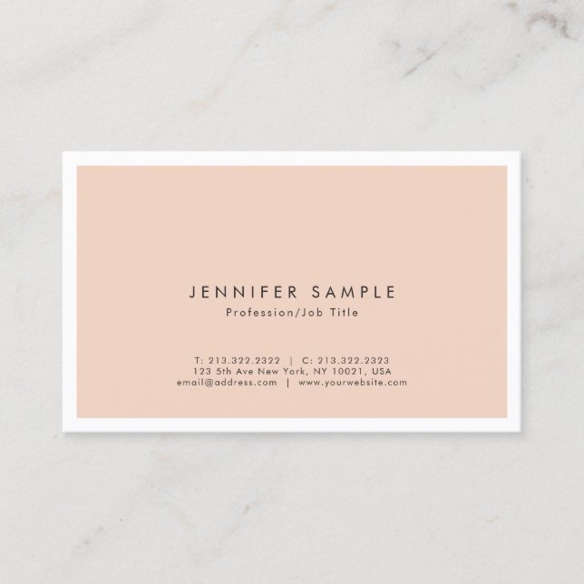 Professional Elegant Color Modern Creative Design Business Card (Front)