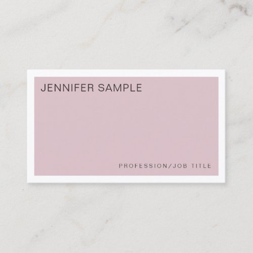 Professional Elegant Colors Minimalist Design Luxe Business Card