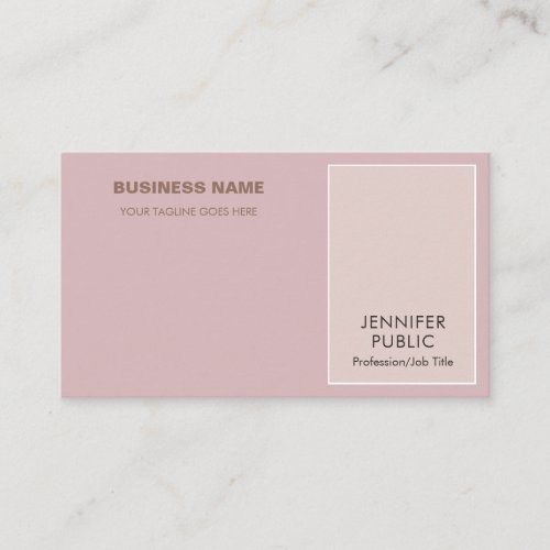 Professional Elegant Colors Modern Creative Chic Business Card