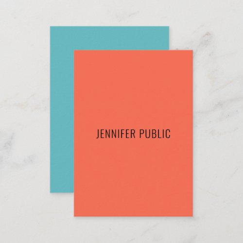 Professional Elegant Colors Modern Simple Template Business Card