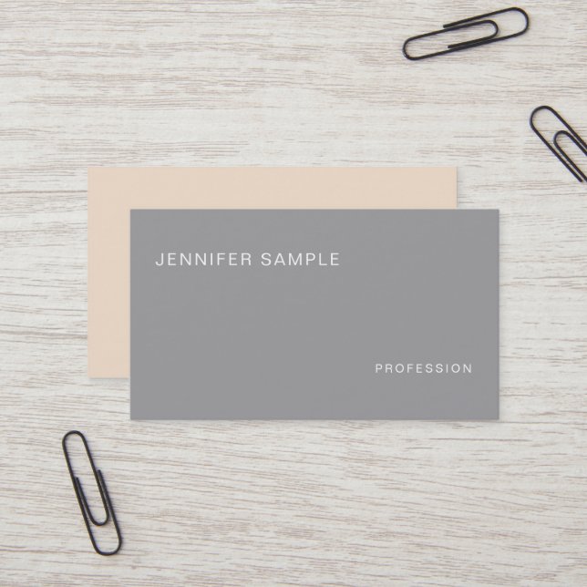 Professional Elegant Colors Modern Stylish Design Business Card (Front/Back In Situ)