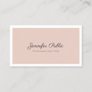 Professional Elegant Colors Simple Chic Modern Business Card