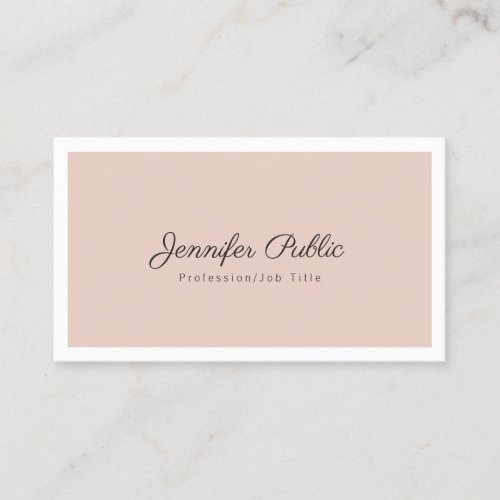 Professional Elegant Colors Simple Chic Modern Business Card