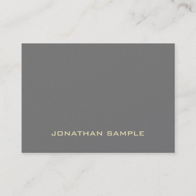 Professional Elegant Creative Pearl Finish Luxury Business Card (Front)