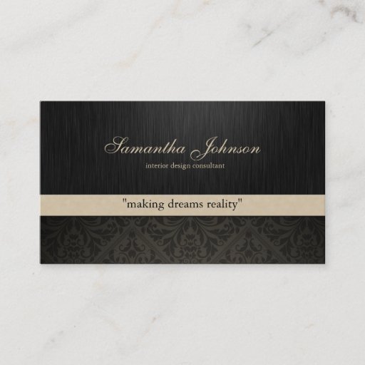 Customizable Professional Elegant Damask Business Cards