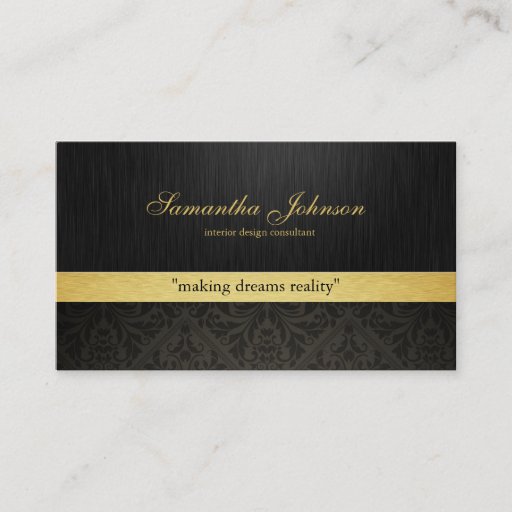 Customizable Professional Elegant Damask Business Cards