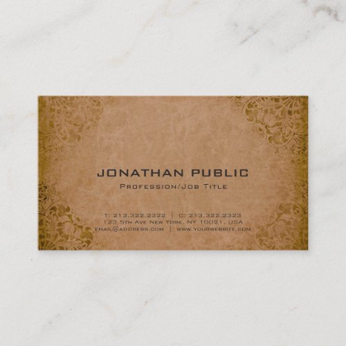 Professional Elegant Damask Premium Thick Luxury Business Card