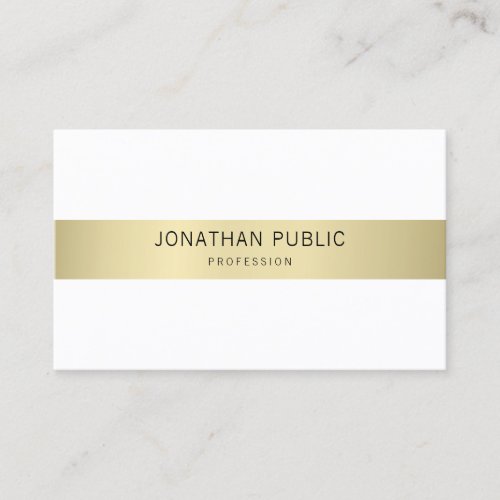 Professional Elegant Design Luxury Plain Modern Business Card