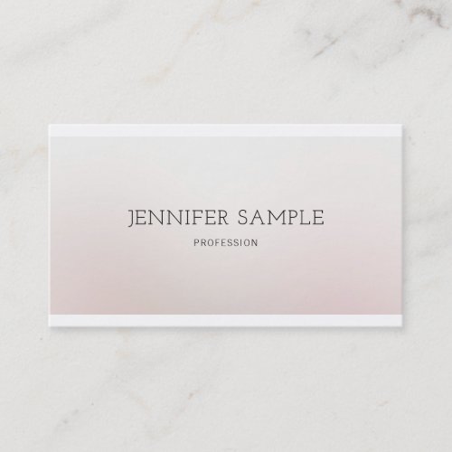 Professional Elegant Design Modern Plain Luxury Business Card