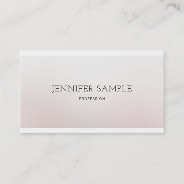 Professional Elegant Design Modern Plain Luxury Business Card (Front)