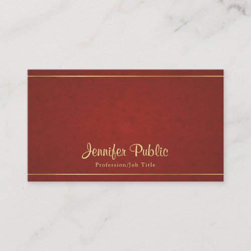 Professional Elegant Design Pearl Finished Luxury Business Card