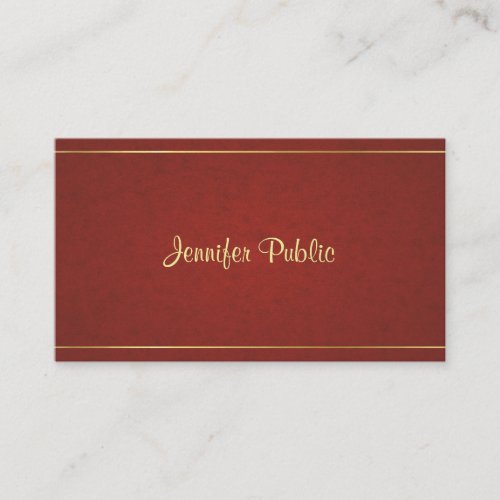 Professional Elegant Design Pearl Finished Luxury Business Card