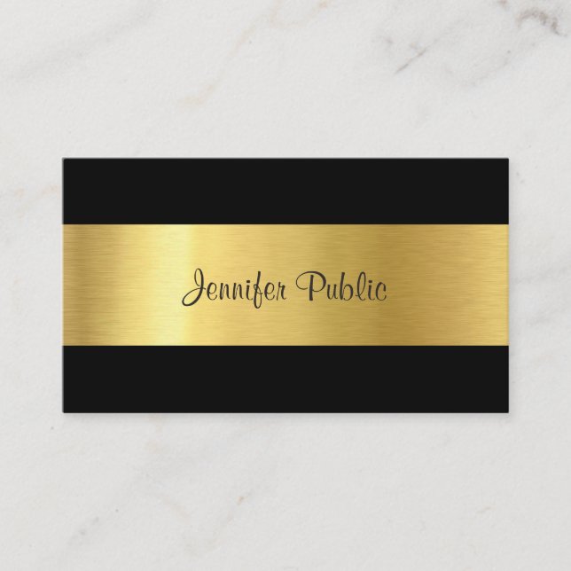 Professional Elegant Design Premium Silk Luxury Business Card (Front)