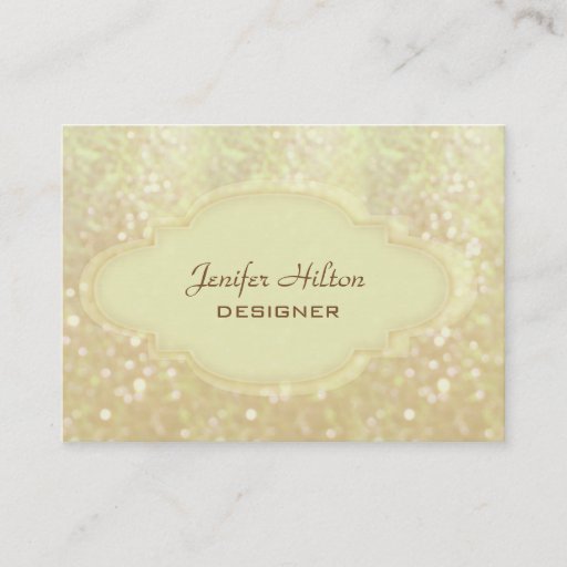 Customizable Professional elegant glitter bokeh business card templates