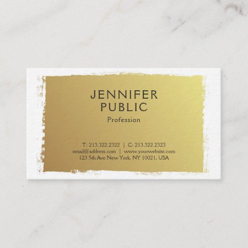 Professional Elegant Gold Design Elite Luxury Business Card