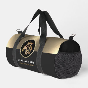  Professional Elegant Gold Lion Logo  Duffle Bag