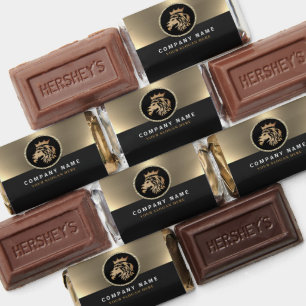  Professional Elegant Gold Lion Logo  Hershey's Miniatures