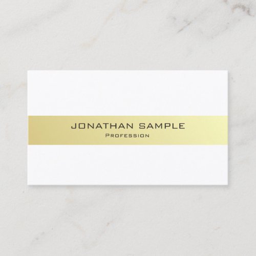 Professional Elegant Gold Simple Design Luxury Business Card