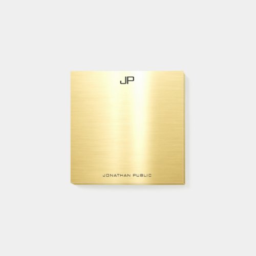 Professional Elegant Gold Template Modern Simple Post_it Notes