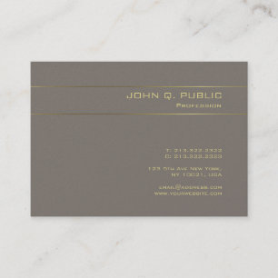 Professional Elegant Gold Text Luxury Pearl Finish Business Card