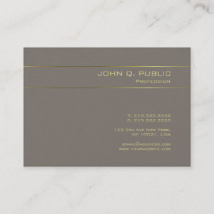 Professional Elegant Gold Text Luxury Pearl Finish Business Card