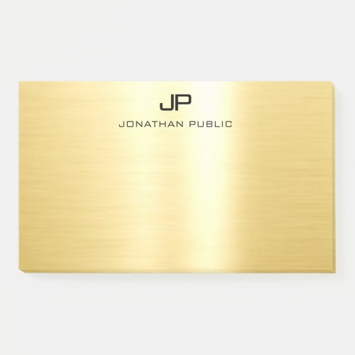 Professional Elegant Gold Trendy Template Modern Post_it Notes