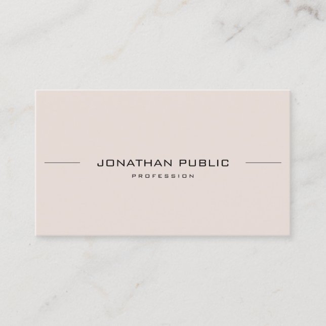 Professional Elegant Gothic Text Graceful Clean Business Card (Front)