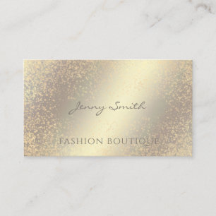 Professional elegant luxury golden/bronze confetti business card
