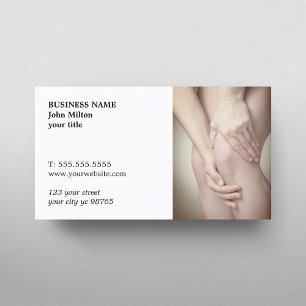 Professional Elegant Medical Photo Business Card
