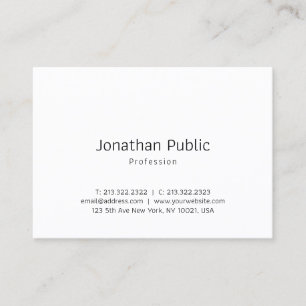 Professional Elegant Minimalist Classic Template Business Card