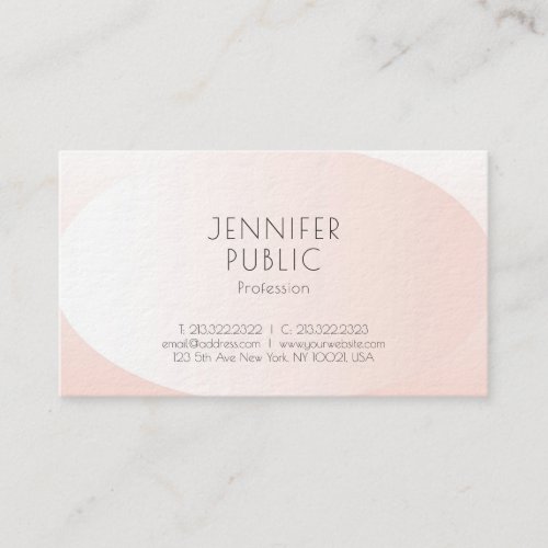 Professional Elegant Minimalist Design Luxury Business Card