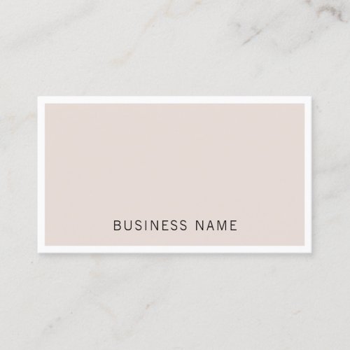 Professional Elegant Minimalist Firm Company Plain Business Card
