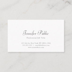 Professional Elegant Minimalist Modern Template Business Card