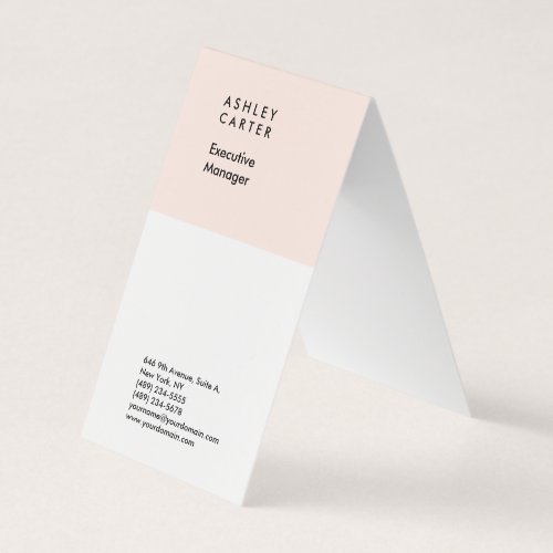 Professional elegant minimalist plain simple business card