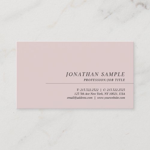 Professional Elegant Minimalist Template Modern Business Card