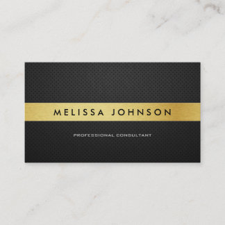 Professional Elegant Modern Black and Gold Business Card