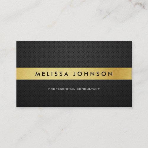 Professional Elegant Modern Black and Gold Business Card Template