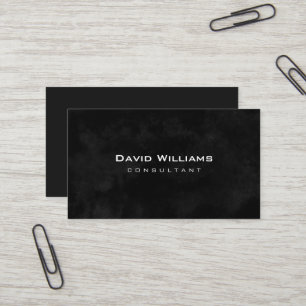 Professional Elegant Modern Black Business Card
