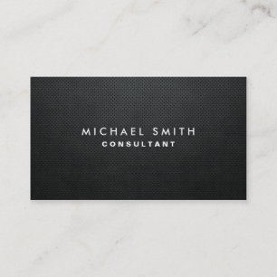 Professional Elegant Modern Black Plain Simple Business Card