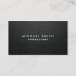 Professional Elegant Modern Black Plain Simple Business Card at Zazzle