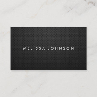 Professional Elegant Modern Black Plain Simple Business Card