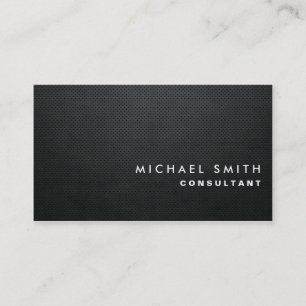 Professional Elegant Modern Black Plain Simple Business Card