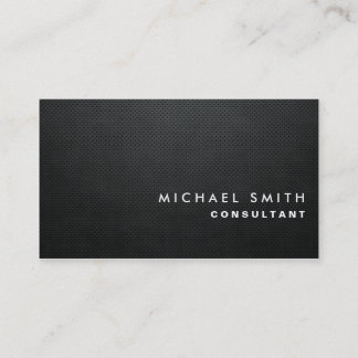 Professional Elegant Modern Black Plain Simple Business Card