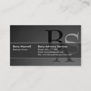 Professional Elegant Modern Black Simple Business Card