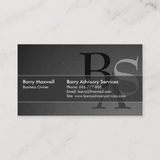 Professional Elegant Modern Black Simple Business Card