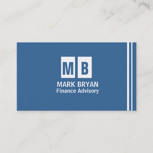 Professional Elegant Modern Blue Simple Business Card Template