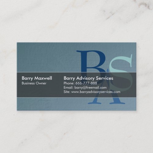 Professional Elegant Modern Blue Simple Business Card Template