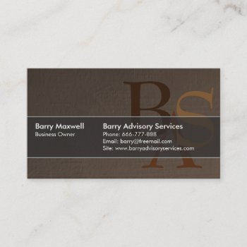 Professional Elegant Modern Brown Simple Business Card by RustyDoodle at Zazzle